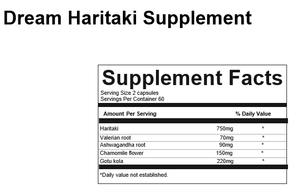 Dream Time Super Haritaki Supplements